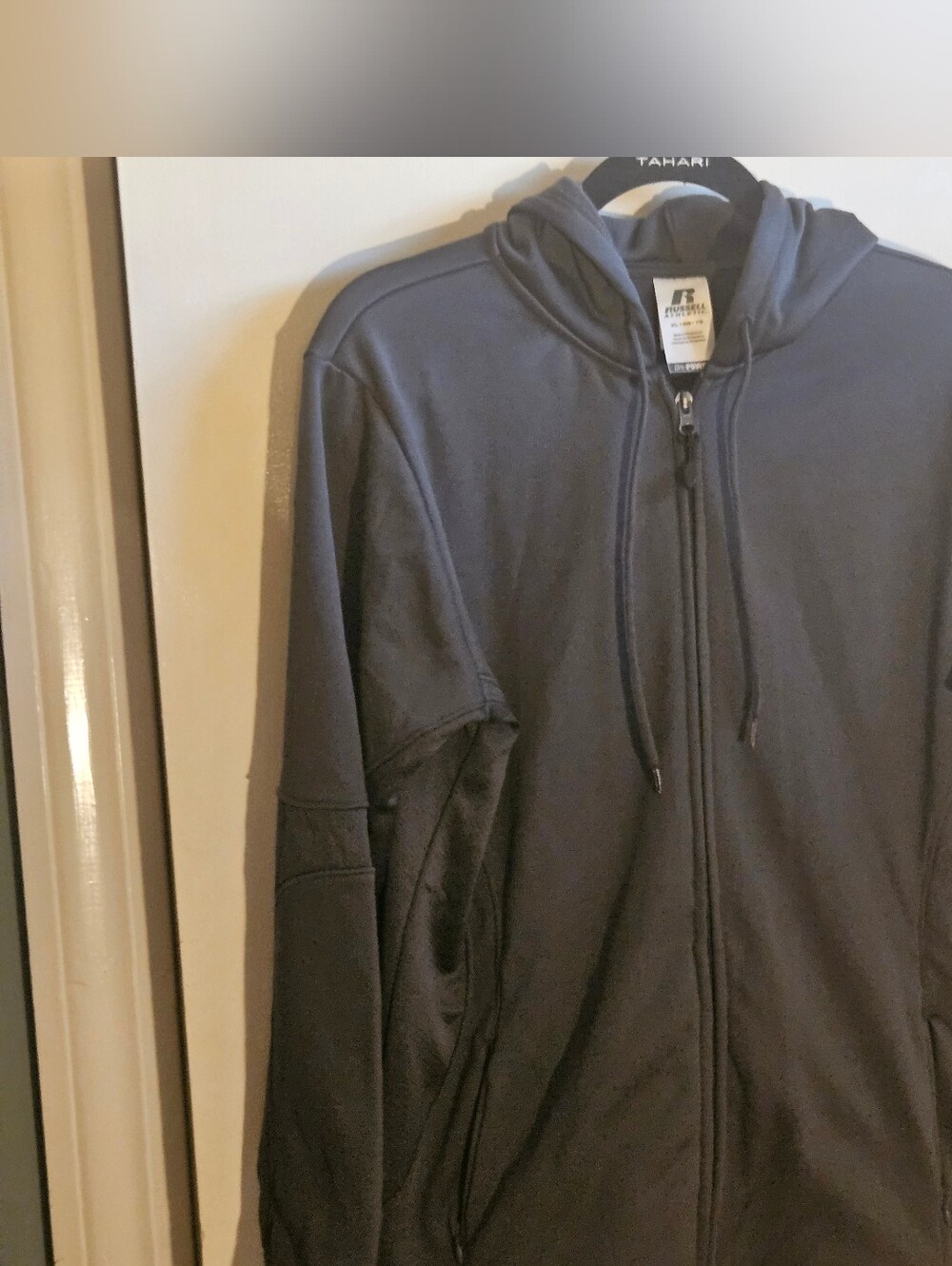 Russell Athletic Dark Grey Full-Zip Hoodie (XL)